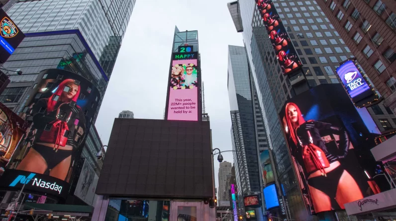 Elevate Your Brand with Midtown Financial Time Square Digital Billboard in Manhattan NYC