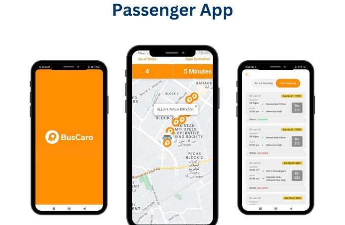 BusCaro's passenger app