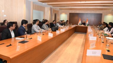India's IT Minister with executives from Meta, Google, Amazon and other companies