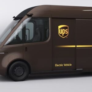 A depiction of Arrival's UPS van.