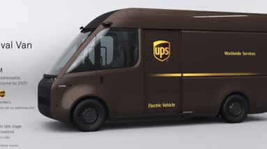 A depiction of Arrival's UPS van.