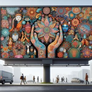 How could digital billboards be used to promote cultural diversity and inclusivity