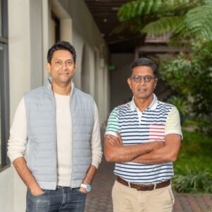 Brevian founders Vinay Wagh (l.) and Ram Swaminathan (r.).