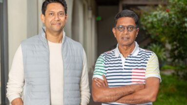 Brevian founders Vinay Wagh (l.) and Ram Swaminathan (r.).