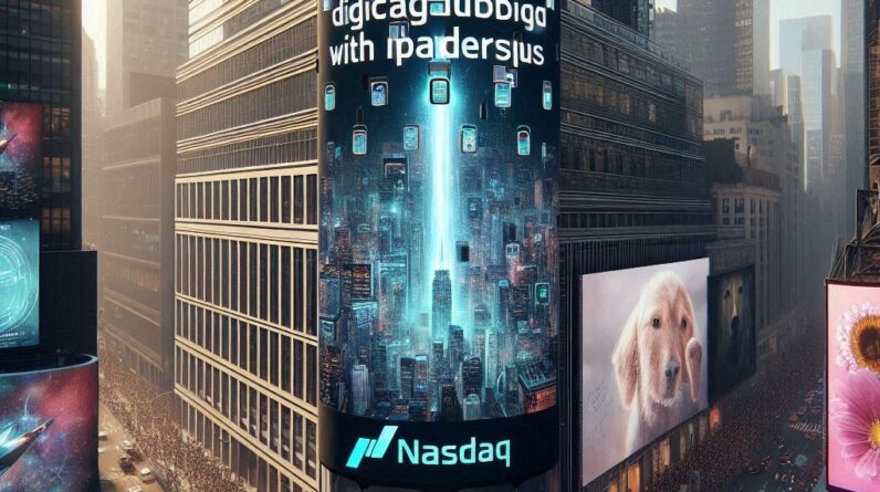 Nasdaq Tower Digital Billboard in Times Square Interactive AI Campaign